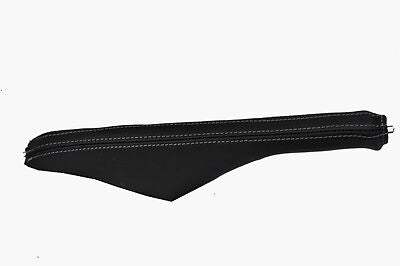 white stitch FITS ROVER 200 216 220 25 1995-2003 BLACK LEATHER HANDBRAKE GAITER