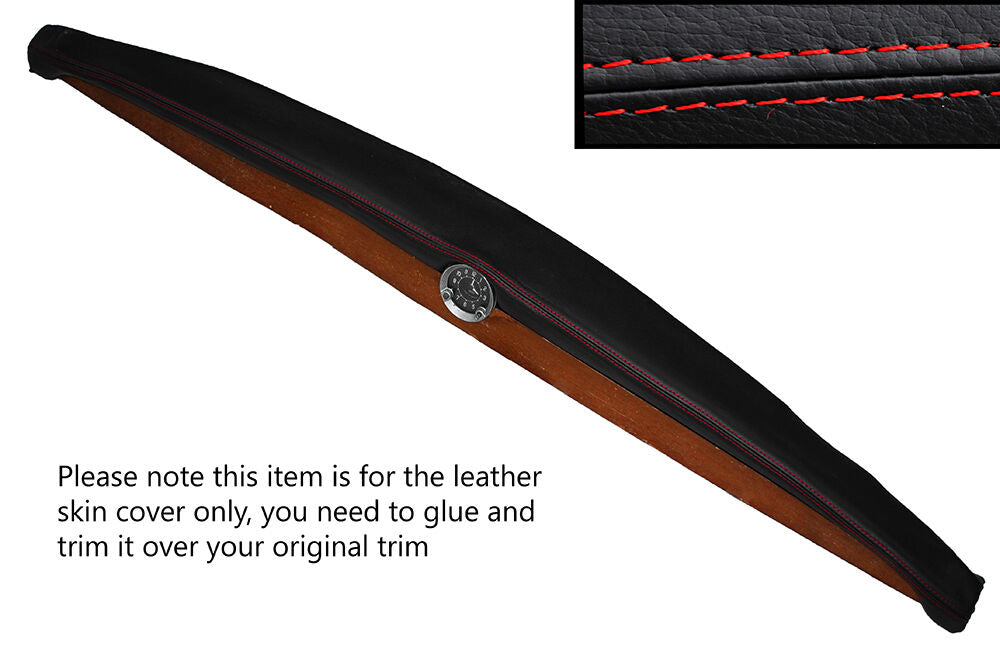RED STITCHING TOP DASH DASHBOARD LEATHER SKIN COVER FITS ROVER P4 CUSTOM NEW