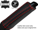 RED STITCHING HANDBRAKE HANDLE REAL LEATHER COVER FOR FORD FOCUS C MAX 03-07