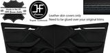 BLACK & BLACK 2X FRONT DOOR CARD&HANDLE ARMREST COVER FOR AUDI A3 13-19 5D DSG2