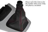 RED STITCHING LEATHER GEAR GAITER FITS HYUNDAI TUCSON 2004-2012 CUSTOM NEW