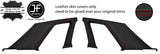 RED STITCH 2X B C PILLAR REAL LEATHER COVERS FITS NISSAN SKYLINE R32 89-94