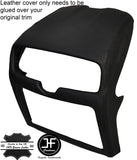 BLACK STITCH CENTRE DASH CD SURROUND LEATHER COVER FITS SMART FORTWO 451