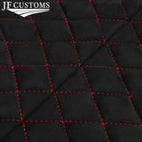 DSG2 RED STITCH D GREY LUXE SUEDE HEADLINER COVER FOR JAGUAR S TYPE 99-07