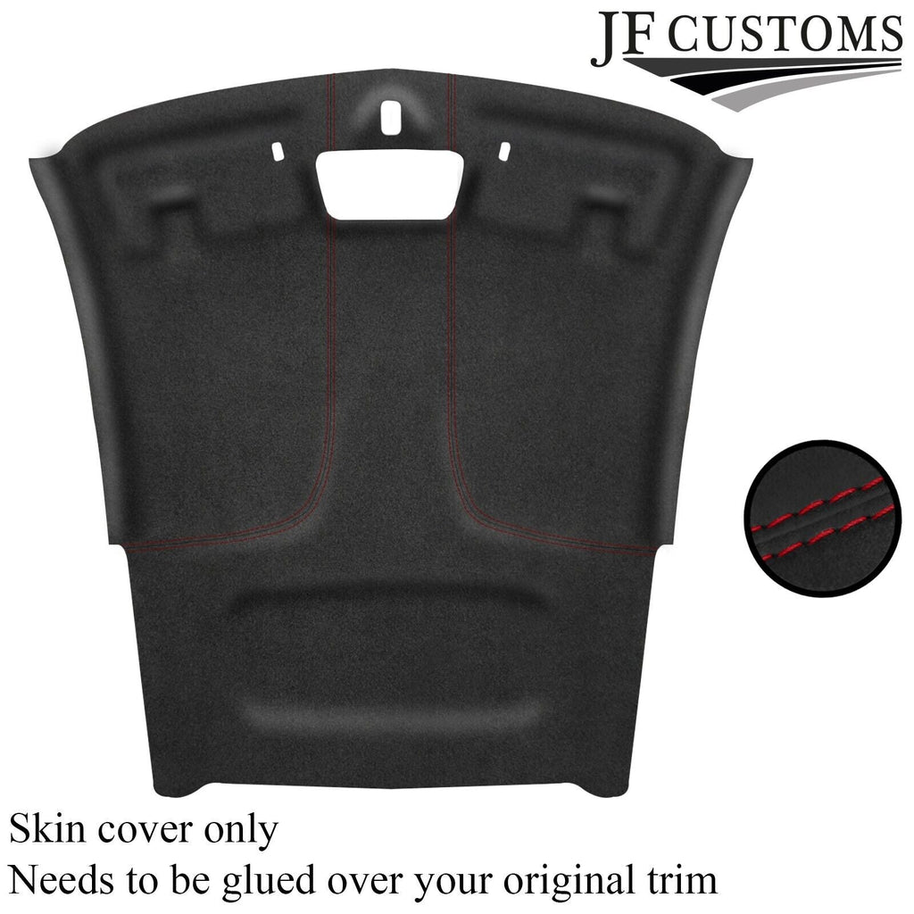 DARK RED STITCH D GREY LUXE SUEDE HEADLINER COVER FOR CHEVROLET CAMARO 16-20