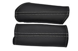 white stitching FITS CORVETTE C6 2 x DOOR PANEL HANDLES COVERS 2005-2012 LEATHER