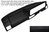 BLACK STITCH DASH DASHBOARD LEATHER SKIN COVER FITS VW GOLF MK1 JETTA 1974-1983
