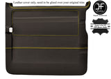 YELLOW STITCH RIGHT SIDE SLIDING DOOR CARD LEATHER COVER FITS VW T5 TRANSPORTER
