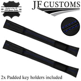 BLUE STITCH LEATHER 2X CAR KEY HOLDER PROTECTO FOR BMW  F30 F31 2012-2016