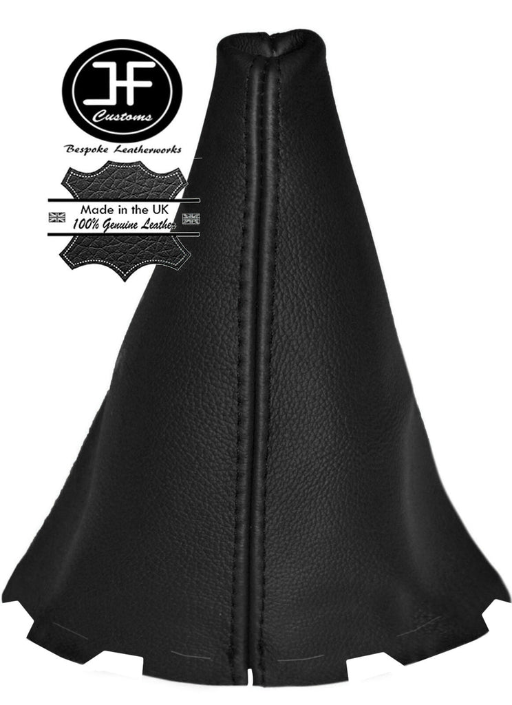 BLACK REAL LEATHER MANUAL GEAR STICK GAITER FITS MAZDA 2 DEMIO 2002-2007
