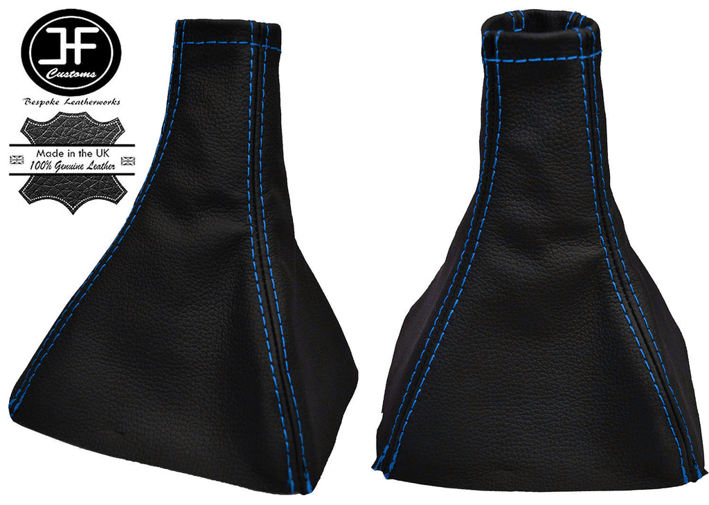 BLUE STITCH REAL LEATHER MANUAL GEAR GAITER FITS VAUXHALL OPEL VECTRA C 02-08