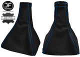 BLUE STITCH REAL LEATHER MANUAL GEAR GAITER FITS VAUXHALL OPEL VECTRA C 02-08