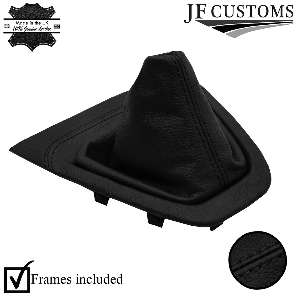 BLACK STITCH LEATHER GEAR+SURROUND COVER+FRAME FOR VAUXHALL VIVARO 2019-2022