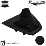 BLACK STITCH LEATHER GEAR+SURROUND COVER+FRAME FOR VAUXHALL VIVARO 2019-2022
