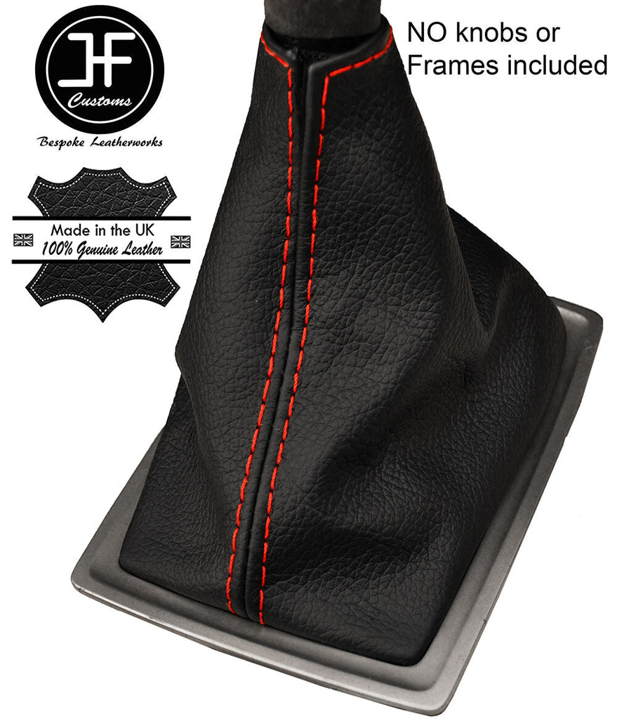 RED STITCHING GENUINE LEATHER MANUAL GEAR STICK GAITER FITS MG 6 GT 2011-2016