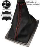 RED STITCHING GENUINE LEATHER MANUAL GEAR STICK GAITER FITS MG 6 GT 2011-2016