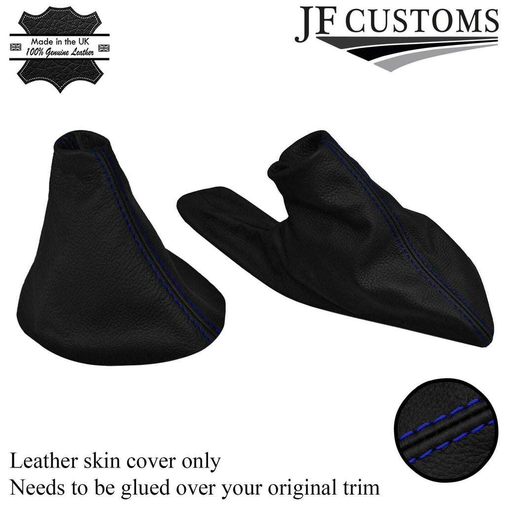 BLUE STITCHING LEATHER GEAR & HANDBRAKE GAITER FITS MG MGTF TF 2002-2005