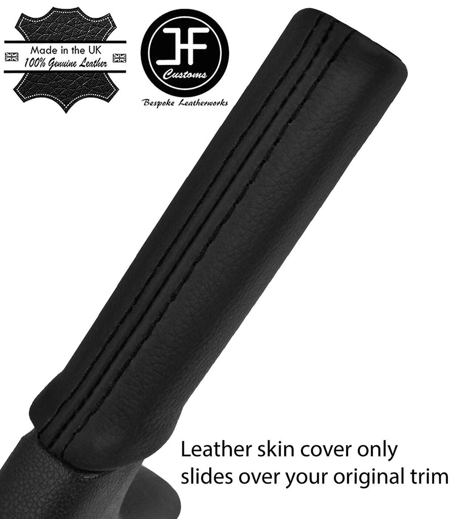 BLACK STITCH HANDBRAKE HANDLE LEATHER COVER FOR VW UP SEAT MII SKODA CITIGO