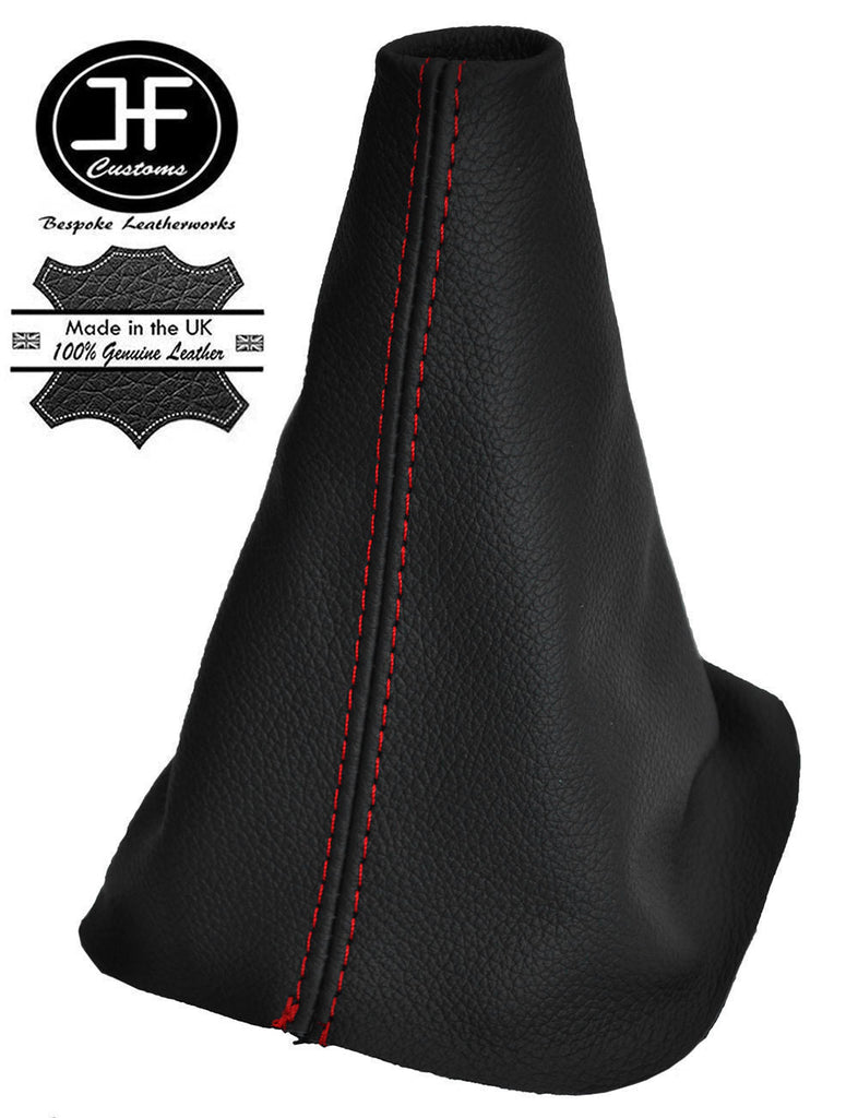 RED STITCHING MANUAL LEATHER GEAR STICK GAITER FITS PEUGEOT 208 2012-2016