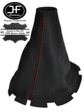 RED STITCHING LEATHER GEAR STICK GAITER FITS MAZDA 2 DEMIO 2002-2007 CUSTOM NEW
