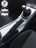 BLUE STITCH LEATHER GEAR HANDBRAKE GAITER FITS HONDA CIVIC TYPE  S 2006-2011