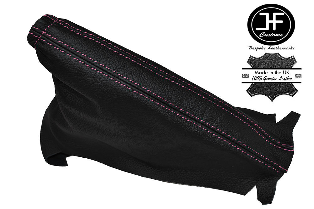 PINK STITCHING LEATHER HANDBRAKE GAITER FITS VAUXHALL CORSA C 2000-2006