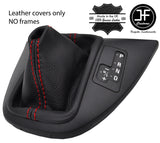 RED STITCH TOP GRAIN LEATHER AUTO AUTOMATIC GEAR GAITER FOR BMW X5 E53 00-06