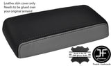 GREY BLACK FITS DODGE NITRO 2007-2012 REAL LEATHER ARMREST LID COVER ONLY