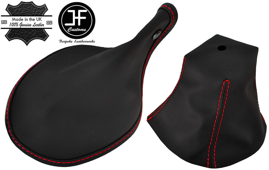 RED STITCH NAPPA LEATHER GEAR & HANDBRAKE GAITER FITS ALFA ROMEO SPIDER 74-82