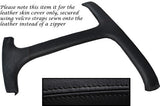 BLACK STITCHING FITS TRIUMPH STAG MK1 MK2 T BAR REAL LEATHER SKIN COVER