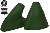 BRITICH RACING GREEN LEATHER GEAR & HANDBRAKE GAITERS FITS MG MG TF 2002-2005
