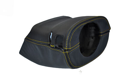 yellow stitch FITS TOYOTA MR2 MK2 89-00 STEERING WHEEL SHROUD LEATHER COVER