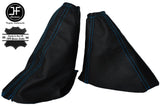 BLUE STITCHING LEATHER GEAR & HANDBRAKE GAITER FITS FORD FIESTA MK5 1995-2002