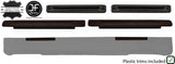 BROWN LEATHER DASHBOARD 2X AIR VENTS PLASTIC TRIM FOR DEFENDER 90 110 1983-2006