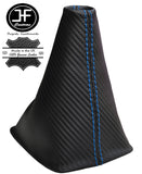 BLUE STITCHING CARBON FIBER VINYL GEAR GAITER FITS S15 200SX SILVIA 1999-2003