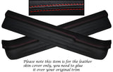 RED STITCH 2X DOOR SILL TRIM SKIN COVERS FITS TOYOTA MR2 MK3 2000-2007
