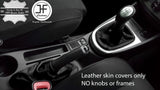 BLACK TOP GRAIN REAL LEATHER GEAR & HANDBRAKE GAITER FITS ALFA ROMEO 147 01-10