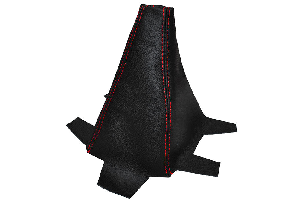 RED STITCHING MANUAL LEATHER GEAR GAITER FITS HONDA ELEMENT 2003-2011 CUSTOM NEW