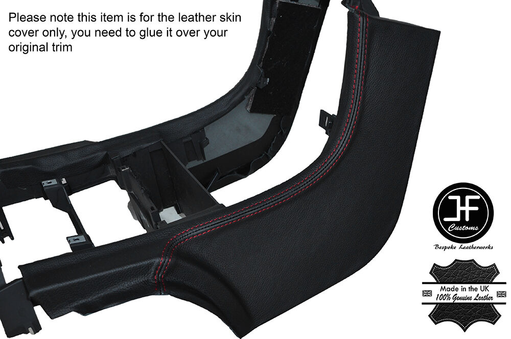 RED STITCH DASH CENTER CONSOLE LEATHER COVER FITS CHRYSLER CROSSFIRE 03-08