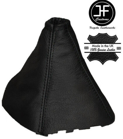 BLACK STITCHING GENUINE LEATHER GEAR GAITER FITS FORD TRANSIT VAN BUS 2006-2013