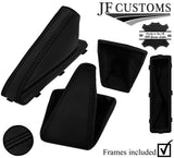 BLACK STITCH LEATHER MANUAL GEAR & HANDBRAKE +FRAMES FOR BMW X3 E83 NON ARMREST