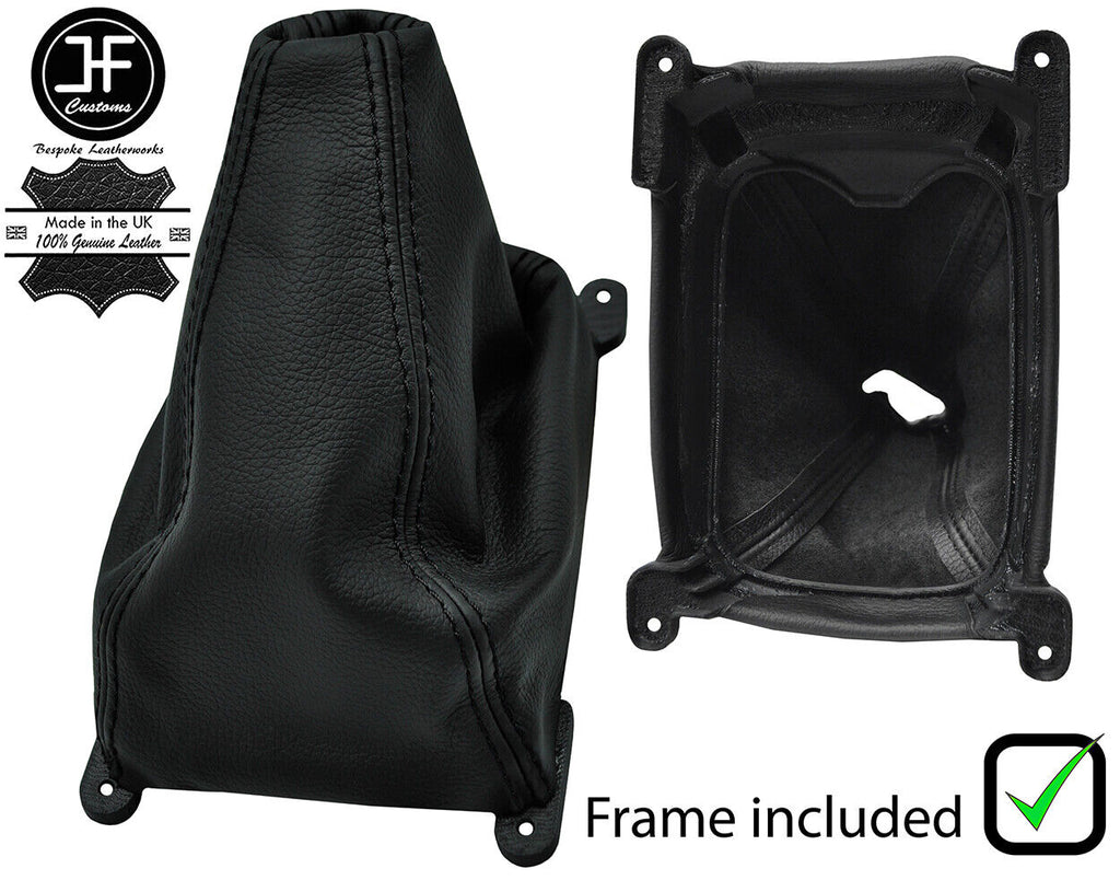 BLACK STITCH LEATHER MANUAL GEAR+PLASTIC FRAME FITS HONDA PRELUDE 1997-2001