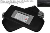 BLACK STITCH 2X SUN VISORS COVERS FITS VAUXHALL OPEL HOLDEN ASTRA J MK6 09-14