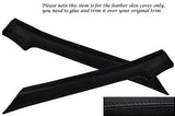 BLACK STITCH FITS PORSCHE 924 944 75-91 2X WINDSCREEN PILLAR LEATHER COVERS
