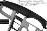 YELLOW STITCH TOP DASH DASHBOARD SKIN COVER FITS MERCEDES E CLASS W210 1995-2002
