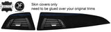 BLUE STITCH DASH VENTS TRIM REAL SUEDE COVERS FITS BMW 1 SERIES F20 F21 11-16