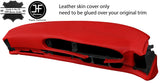 RED  LEATHER OVAL DASH DASHBOARD COVER FOR PORSCHE 944 968 86-95 STYLE 2
