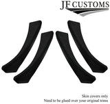 BLACK STITCH CARBON VINYL  4X FRONT REAR DOOR HANDLE COVERS FOR BMW E90 E91