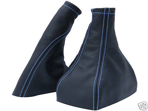 BLUE STITCH FITS OPEL VAUXHALL HOLDEN ASTRA MK4 G COUPE TS LTHR GEAR&HANDBRAKE