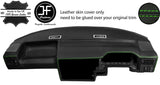 GREEN STITCH DASH DASHBOARD REAL LEATHER COVER FITS VW T4 TRANSPORTER STYLE 2